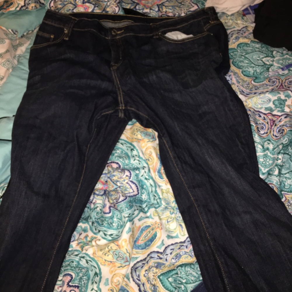Dark wash jeans